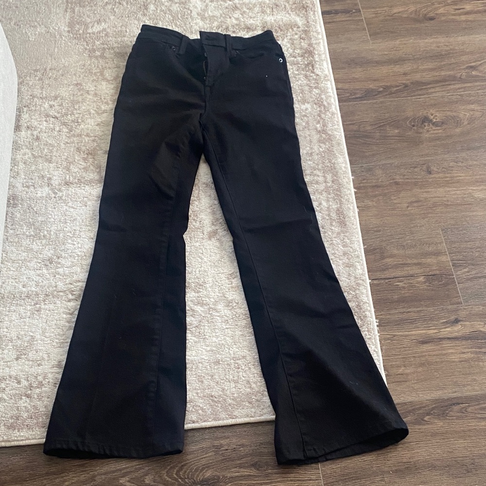 Good American Petite Black High Rise Women Jeans